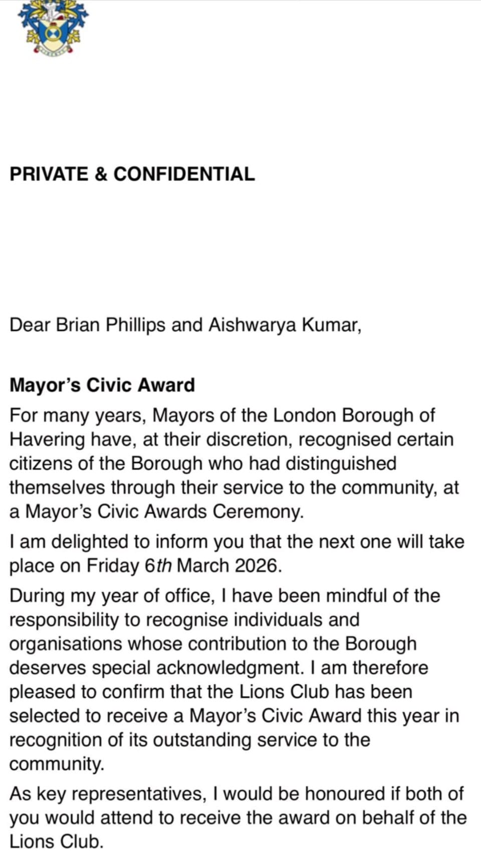 civic award 1
